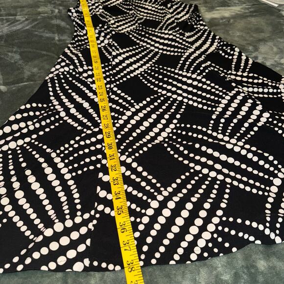 Jessica Howard Sleeveless Polka Dot Pattern Dress Black and White Womens Size 8 - Picture 6 of 6